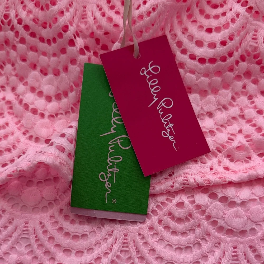 Lilly Pulitzer Pink Lace Wiley Tube Top - Picture 4 of 8